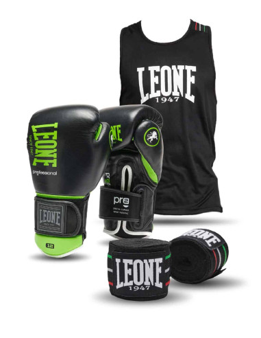 Pack Leone - Guantes, camiseta y vendas